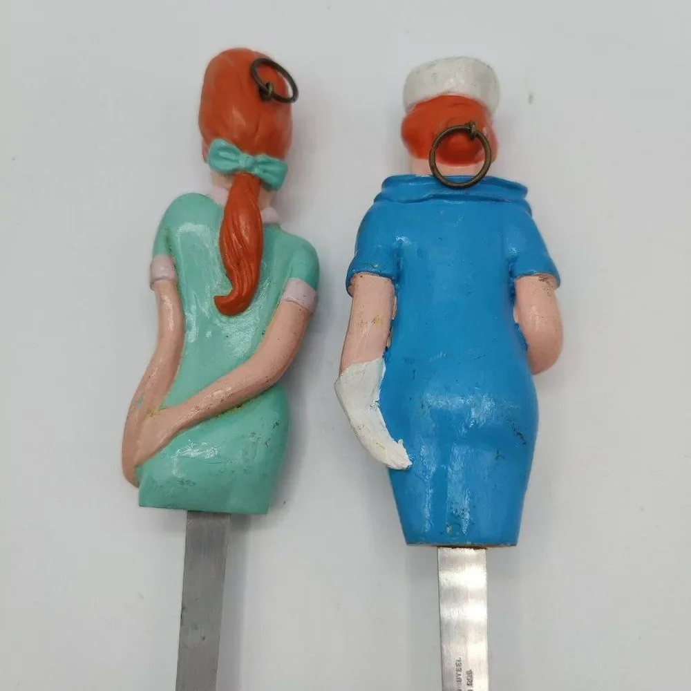 Vintage Serving Utensils Decorative 50s Style MCM Kitchen Decor Figurines Rare